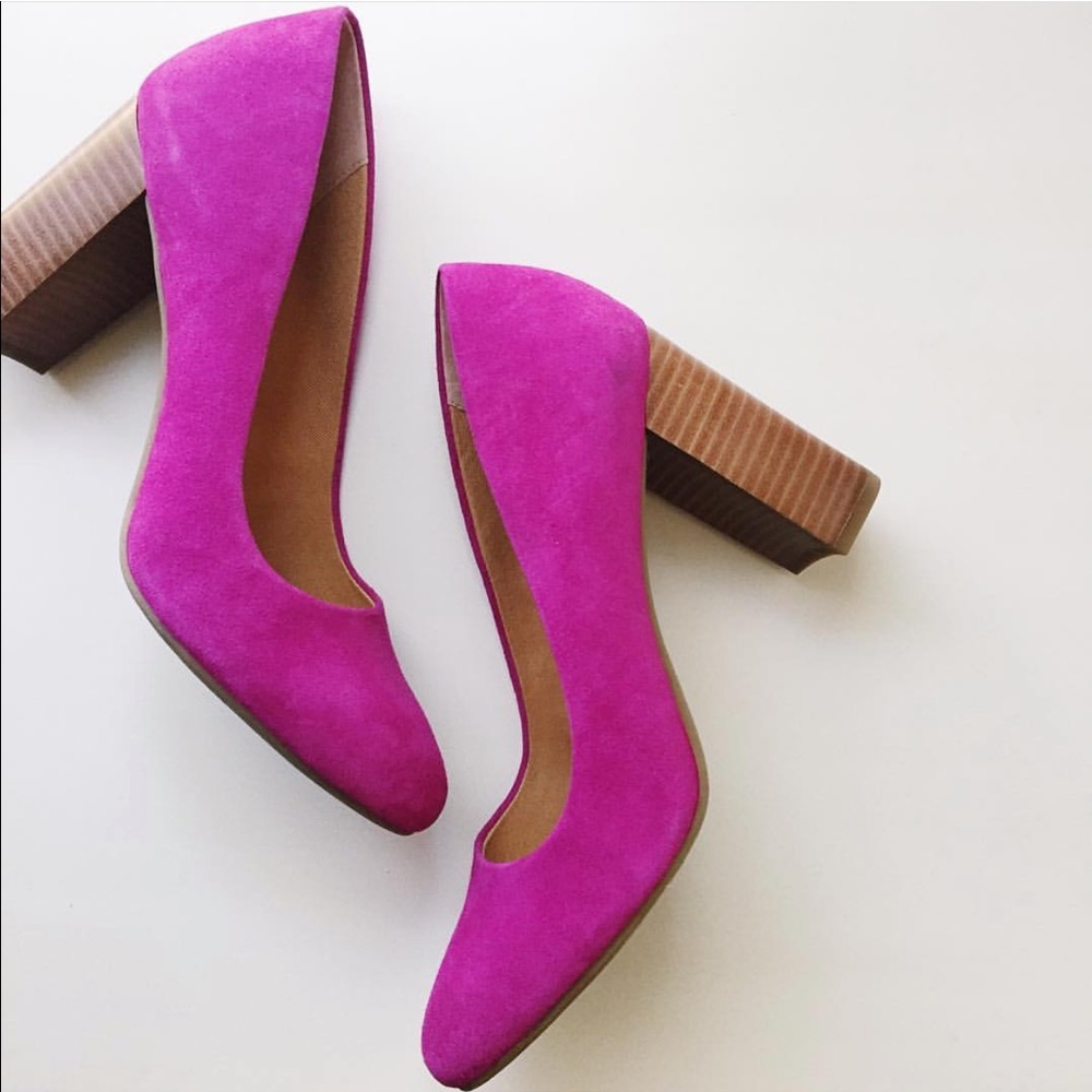 Franco Sarto Pink Block Heels